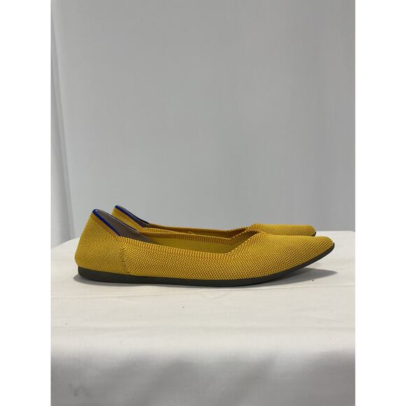 Rothy's 'The Point' Yellow Flats Size 8 - Picture 3 of 5